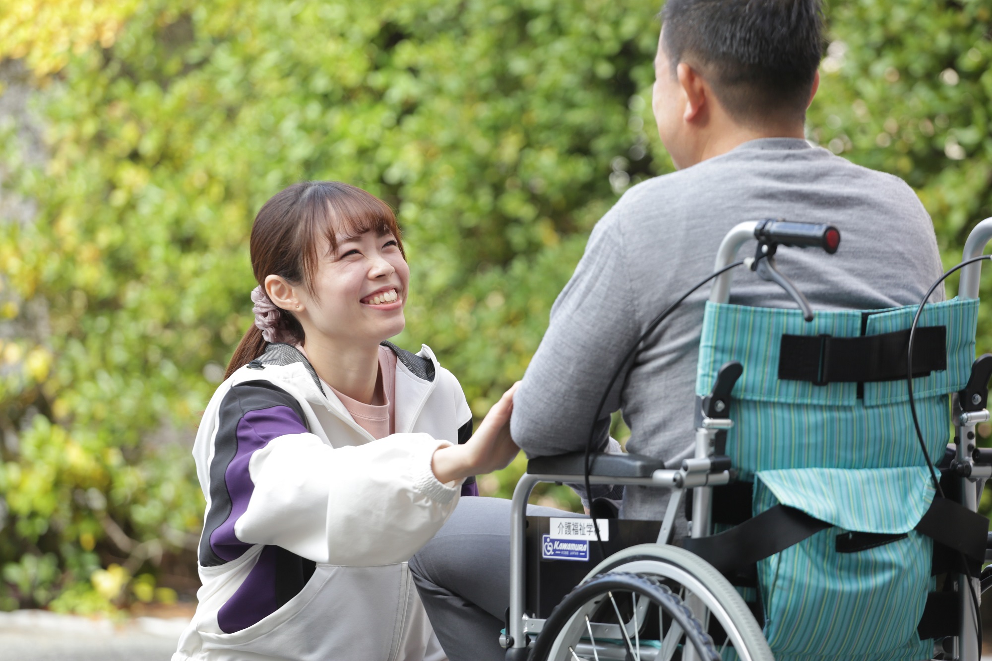 音楽療法やレクリエーションなど青丹学園だから学べた内容が、今とても活かされています